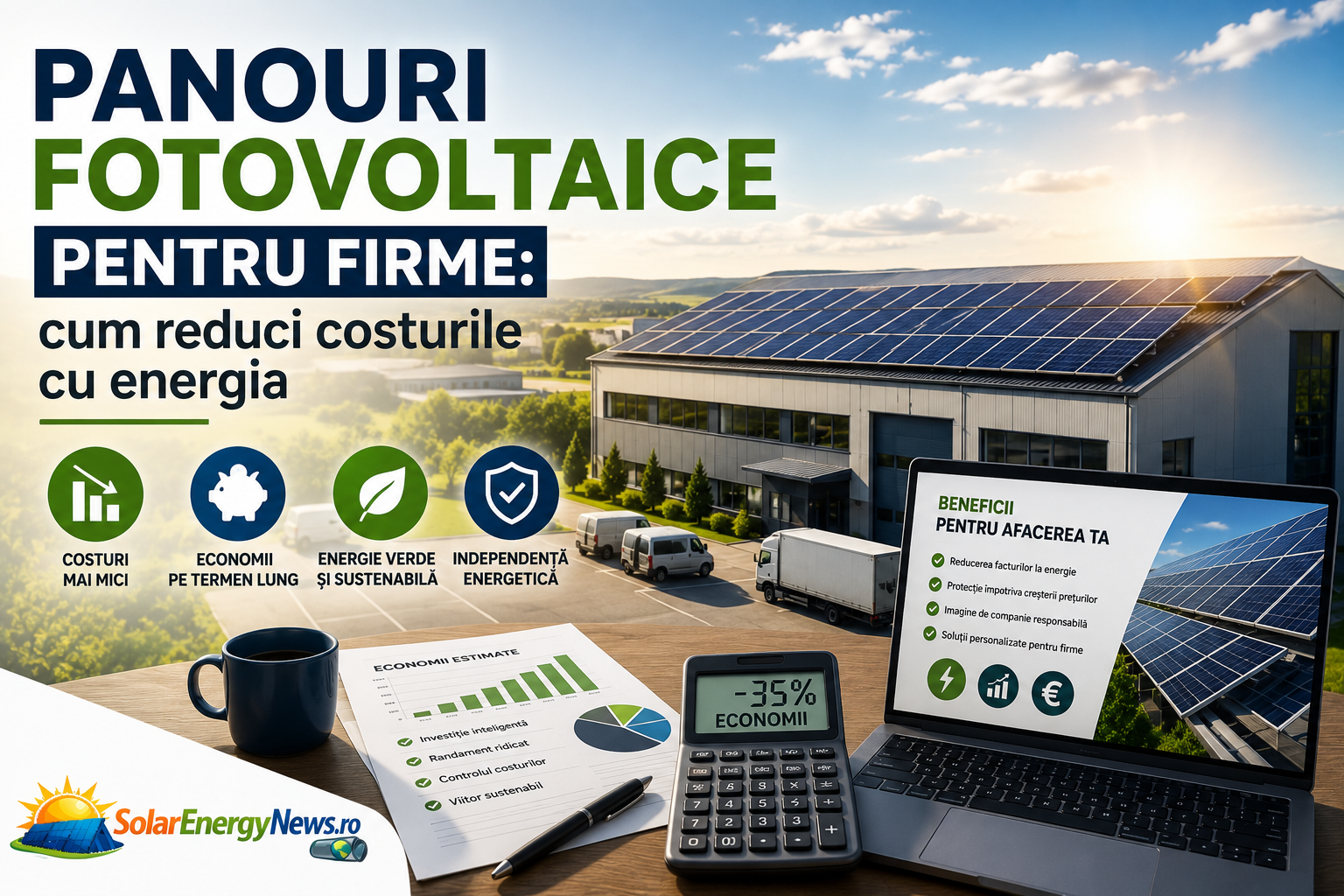 Panouri fotovoltaice pentru firme: cum reduci costurile cu energia
