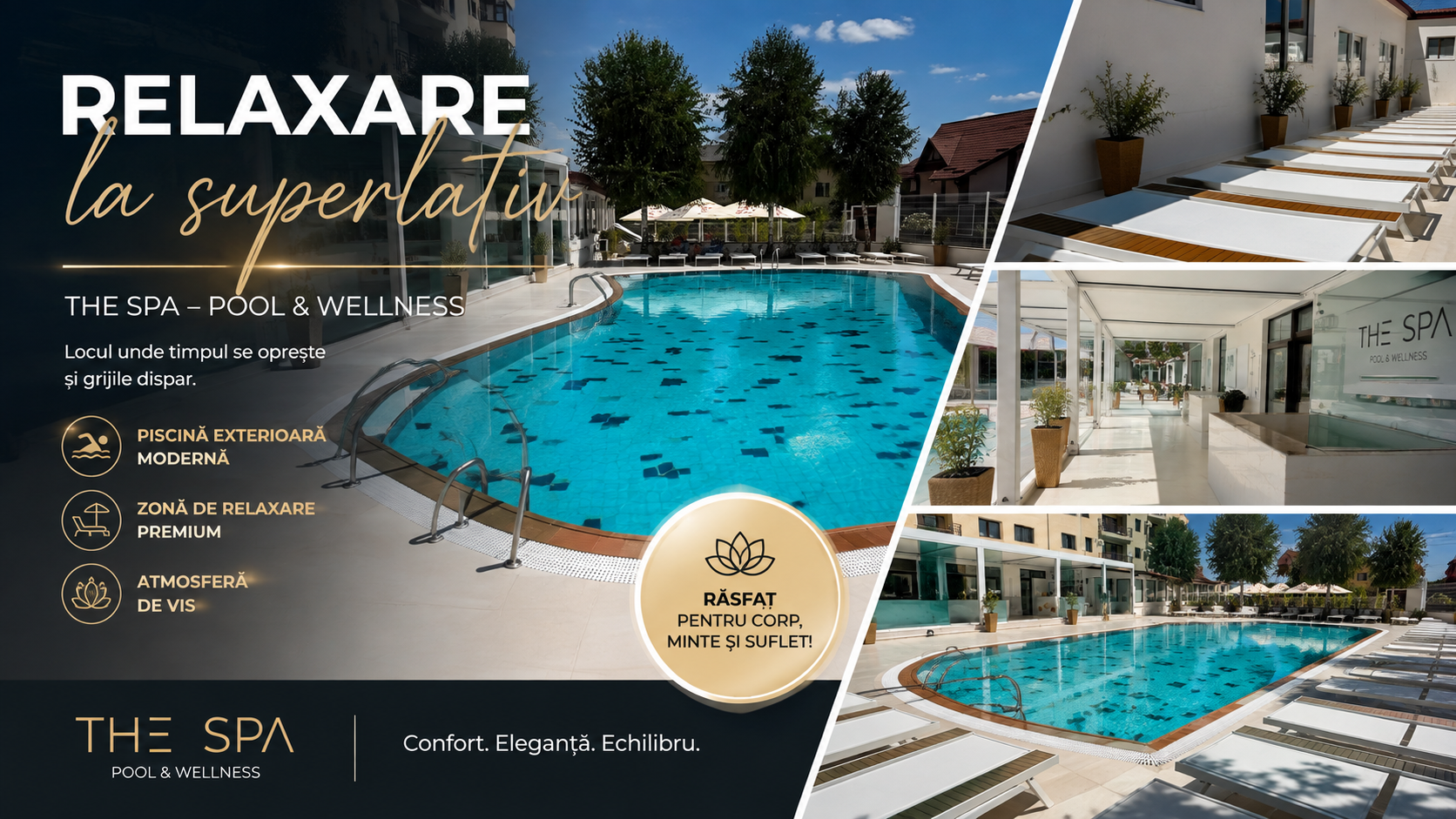 Oaza de relaxare din Trivale: The Spa Pool & Wellness își așteaptă oaspeții în zilele toride de august